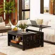 Farmhouse Style Lift Top Square Coffee Table