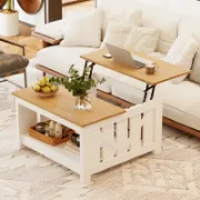 Farmhouse Style Lift Top Square Coffee Table