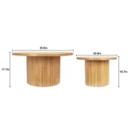 Wooden Round Coffee Table
