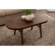 Oval Wooden Living Room Coffee Table