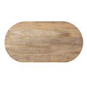 Oval Wooden Living Room Coffee Table