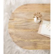 Oval Wooden Living Room Coffee Table