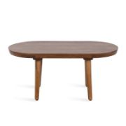 Oval Wooden Living Room Coffee Table