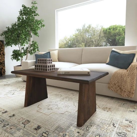 Handmade Rectangular Wooden Coffee Table