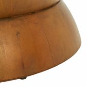 Modern hourglass-style round coffee table