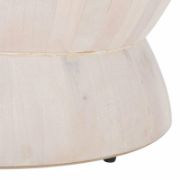 Modern hourglass-style round coffee table