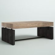 Two-tone rectangular coffee table