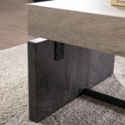 Two-tone rectangular coffee table