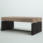 Two-tone rectangular coffee table