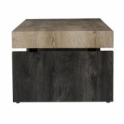 Two-tone rectangular coffee table