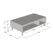 Modern coffee table with a clean matte finish