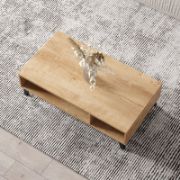 Modern coffee table with a clean matte finish