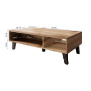 Modern coffee table with a clean matte finish