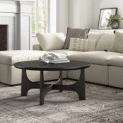 Modern minimalist coffee table with a matte finish unique solid wood