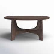 Modern minimalist coffee table with a matte finish unique solid wood