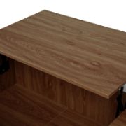 Coffee table with a lift-up shelf for storage