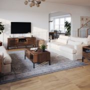 Solid Wood Top Single Coffee Table
