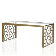 Minimalist Glass Top Coffee Table