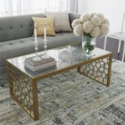 Minimalist Glass Top Coffee Table