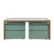 Minimalist Glass Top Coffee Table