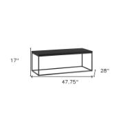 Rectangular modern living room table