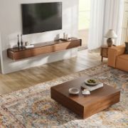 Minimalist Wood Veneer Coffee Table