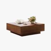 Minimalist Wood Veneer Coffee Table