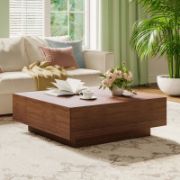 Minimalist Wood Veneer Coffee Table