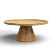 Natural Wood Modern Coffee Table