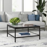 Glass Surface Coffee Table Features a Simple and Elegant Design