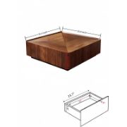 Single Square Coffee Table with Storage