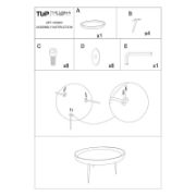 Raised edges Round Coffee Table