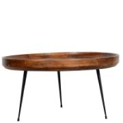 Raised edges Round Coffee Table