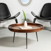 Raised edges Round Coffee Table