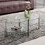 Modern Oval Shape Glass Top Coffee Table