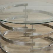 Modern Artistry Glass Top Coffee Table