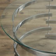 Modern Artistry Glass Top Coffee Table