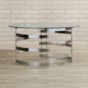 Modern Artistry Glass Top Coffee Table