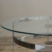 Modern Artistry Glass Top Coffee Table