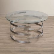 Modern Artistry Glass Top Coffee Table