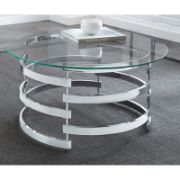 Modern Artistry Glass Top Coffee Table