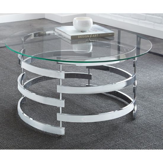 Modern Artistry Glass Top Coffee Table