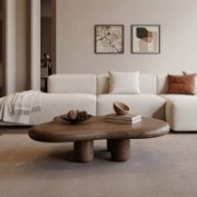 Cloud Shape Wooden Coffee Table