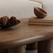 Cloud Shape Wooden Coffee Table
