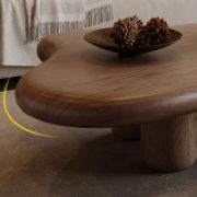 Cloud Shape Wooden Coffee Table