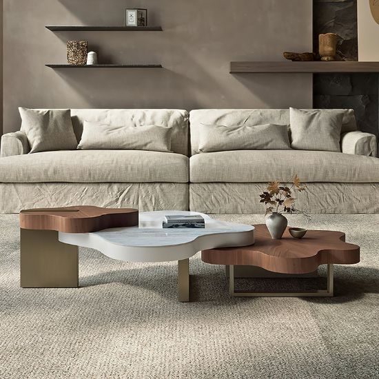 Luxury Cloud-Shaped Nesting Coffee Table Set
