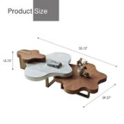 Luxury Cloud-Shaped Nesting Coffee Table Set