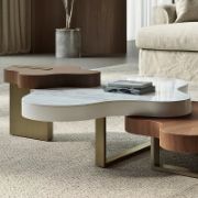 Luxury Cloud-Shaped Nesting Coffee Table Set