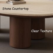 Cloud Shape Solid Wood Modern Living Room Table