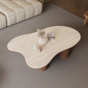 Cloud Shape Solid Wood Modern Living Room Table